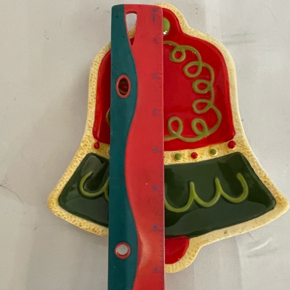 Fitz And Floyd Sugar Coated Christmas Bell Snack Plate - Picture 8 of 8